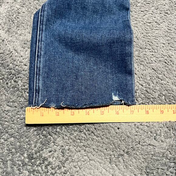 Paige Jeans Womens 31 (32x27.5) Cindy Raw Hem Straight Leg High Rise - Picture 10 of 10